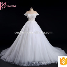 Robe de mariée classique en robe de bal 2017 Décolleté chérie de luxe Voir à travers